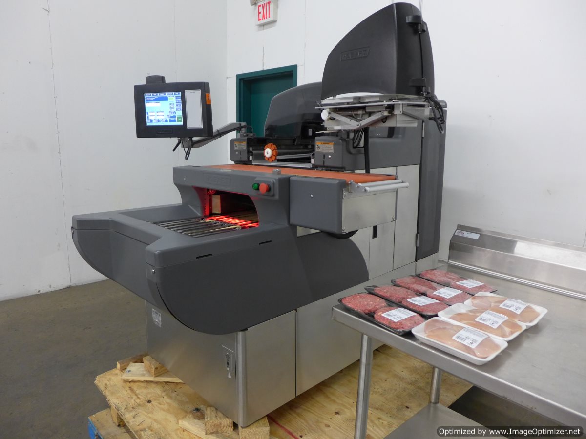 Hobart AWS1LR Automatic Meat Grocery Wrapper Wrapping Scale System