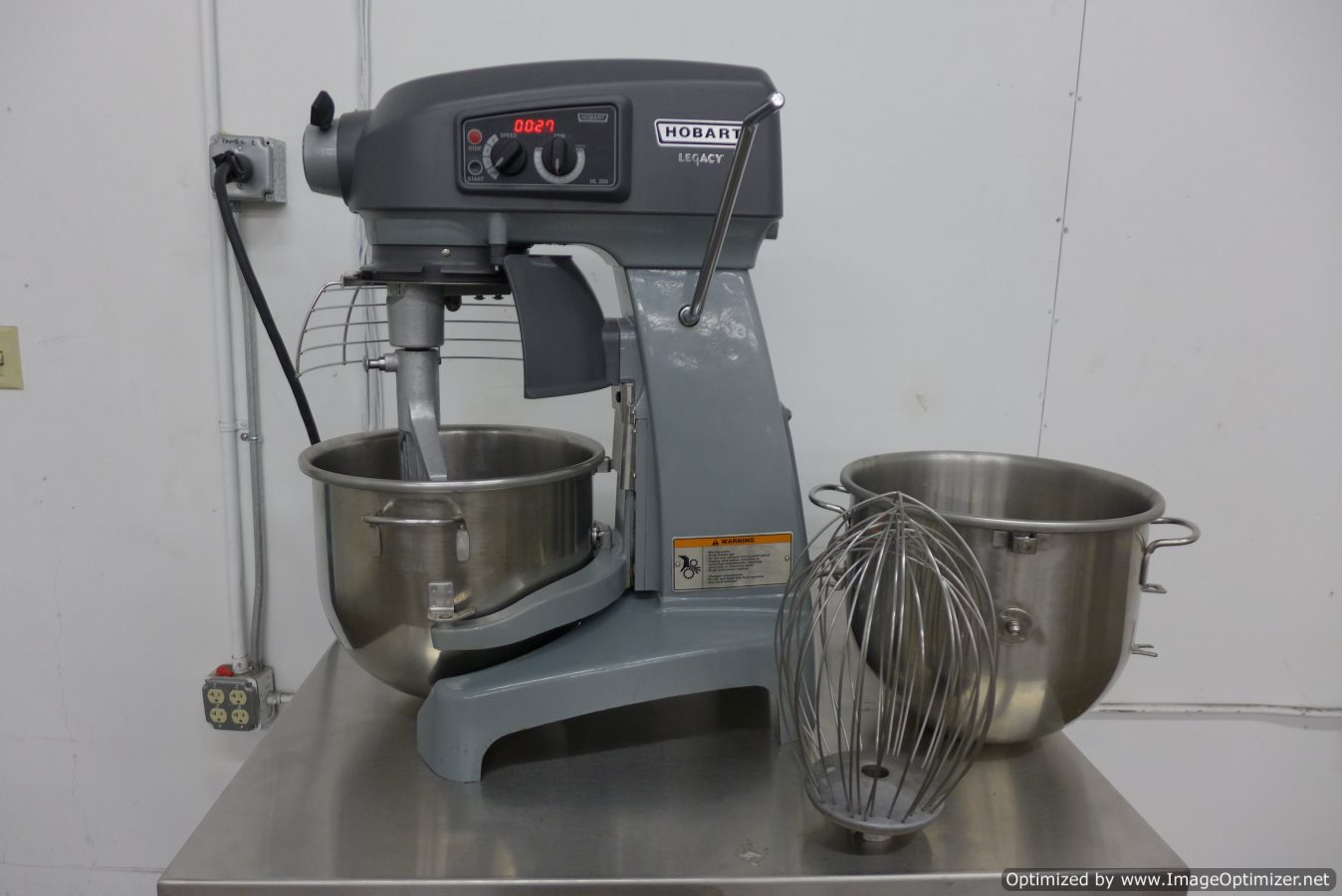 Hobart HL200 Legacy 20 Quart Bakery Dough Mixer Timer, Hook, Whip