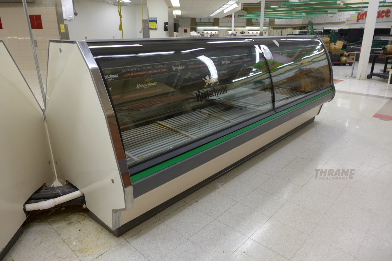 Tyler (2) 12' LiftUp Curved Glass Fresh Meat Deli Service Gravity Grocery Cases eBay